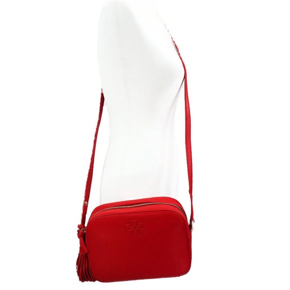 Tory Burch Thea Shoulder Bag in Brilliant Red - Picture 6 of 6